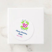 30th birthday green blueリース名date rustic b フェイバータグ (インサイチュ)