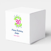 30th birthday green blueリース名date rustic b フェイバーボックス (裏面サイド)