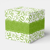 30th Birthday Green/White Random Number Pattern フェイバーボックス (裏面サイド)