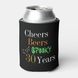 30th Birthday Halloween Spooky Cheers Beers Party 缶クーラー
