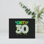 30th Birthday | Happy 30th Birthday ポストカード (スタンド正面)