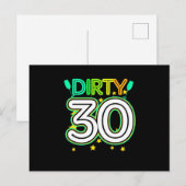 30th Birthday | Happy 30th Birthday ポストカード (正面/裏面)