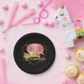 30th birthday hello 30 Personalized heart ペーパープレート (パーティー)