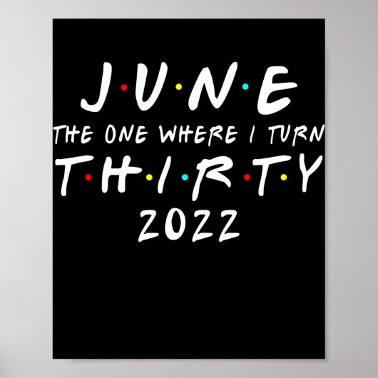 30th Birthday June The One Where I Turn 30 2022 ポスター (正面)