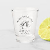 30th Birthday “Just a Tini Bit Older” Martini ショットグラス (正面)
