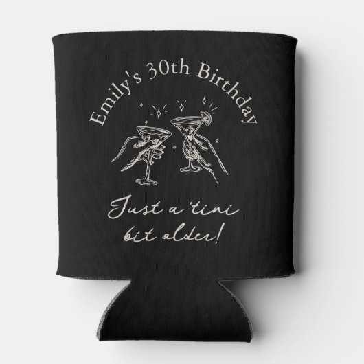 30th Birthday “Just a Tini Bit Older” Martini 缶クーラー (裏面)