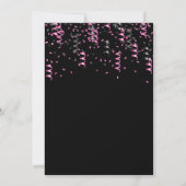 30th Birthday Leopard Print Balloons with紙吹雪 招待状 (裏面)