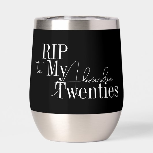 30th Birthday Party RIP 20s Black and White (背面)