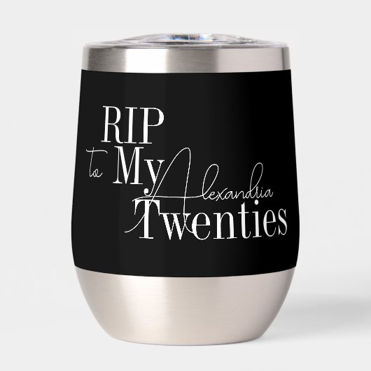 30th Birthday Party RIP 20s Black and White (正面)