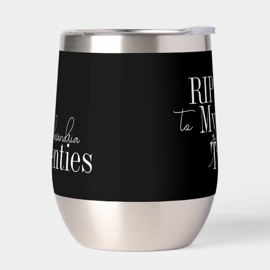 30th Birthday Party RIP 20s Black and White (左面)