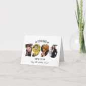 30th birthday Photo Collage established 1996 サンキューカード (正面)