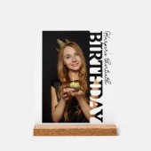 30th Birthday Photo college Party  アクリルサイン (正面)