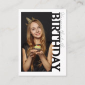 30th Birthday Photo college Party  エンクロージャーカード (正面)