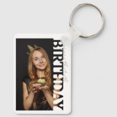 30th Birthday Photo college Party  キーホルダー (裏面)