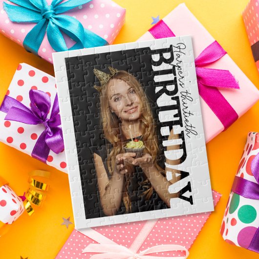 30th Birthday Photo college Party ジグソーパズル