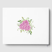 30th Birthday Pink Hydrangeas ゲストブック (裏面)