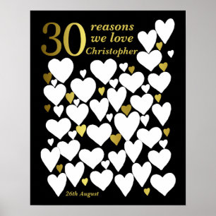30th Birthday Poster -30私たちがあなたを愛する理由 ポスター