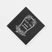 30th Birthday Rip 20sブラックバラ棺パーティー スタンダードランチョンナプキン (角)