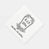 30th Birthday Rip 20s棺バラパーティー スタンダードランチョンナプキン (角)