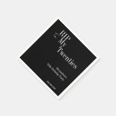 30th Birthday RIP 20s白黒パーティー スタンダードカクテルナプキン (角)