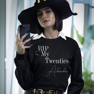 30th Birthday RIP 20s白黒マッチングパーティー スウェットシャツ