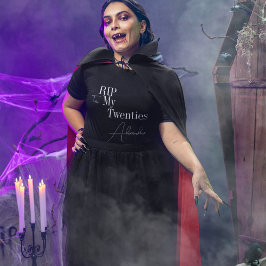 30th Birthday RIP 20s白黒マッチングパーティー Tシャツ