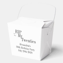 30th Birthday RIP 20s Black and White Party フェイバーボックス