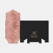 30th Birthday Rose Gold Thank You Favor Box フェイバーボックス (折り畳みなし)