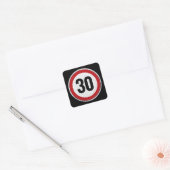 30th Birthday Speed Limit Sign - ANY AGE スクエアシール (封筒)