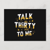 30th Birthday | Talk Thirty To Me ポストカード (正面)