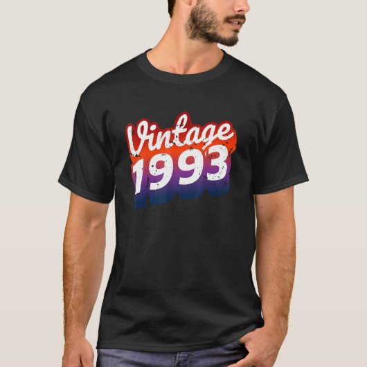 30th Birthday u2013ヴィンテージレトロ1993 1 Tシャツ (正面)