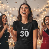 30th birthday womens tshirts thirty milestone tシャツ