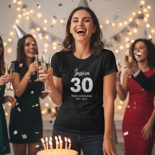 30th birthday womens tshirts thirty milestone  tシャツ