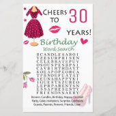 30th Birthday Word検索ゲーム (正面)