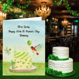 30th  Happy St Patricks Day Birthday カード