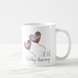 30th pearl's anniversary 結婚 gift coffee mug コーヒーマグカップ