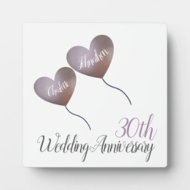 30th pearl's anniversary gift 結婚 gift Plates フォトプラーク