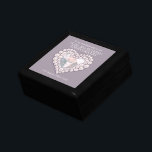 30th pearl's anniversary photo wife gift box 結婚（真珠 ギフトボックス<br><div class="desc">グラフィック真珠のハート効果コプソコットギフトボックス。特別な30thパールの記念日やその他の特別な機会に妻のための特別な結婚贈り物を紹介するのに最適。自分カスタムの写真の言葉と日付でSarah Trettによるwww.mylittleeden.com向け設計</div>