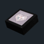30th pearl's anniversary photo wife gift box 結婚（真珠 ギフトボックス<br><div class="desc">グラフィック真珠のハート効果コプソコットギフトボックス。特別な30thパールの記念日やその他の特別な機会に妻のための特別な結婚贈り物を紹介するのに最適。自分カスタムの写真の言葉と日付でSarah Trettによるwww.mylittleeden.com向け設計</div>