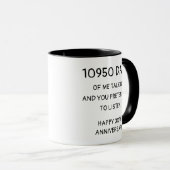 30th Wedding Anniversary Mug Funny Couples Gift マグカップ (正面右)
