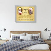 30x24 50thゴールデンアニバーサリー写真コラージュ キャンバスプリント (インサイチュ (寝室))