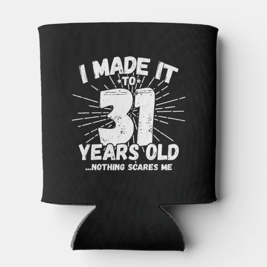 31おもしろい誕生日引用文皮肉31歳 缶クーラー (裏面)