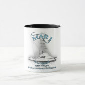 31'を採取するMar1スポーツクラシックなBertramのコーヒー・マグ マグカップ (中央)