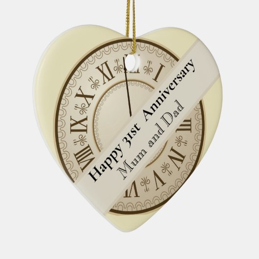 31周年編結婚集(編集可能) セラミックオーナメント (右)