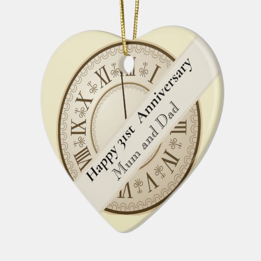 31周年編結婚集(編集可能) セラミックオーナメント (左)