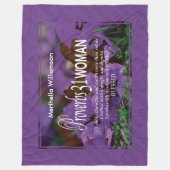 31女パーソナライズされた性の諺 フリースブランケット (正面)