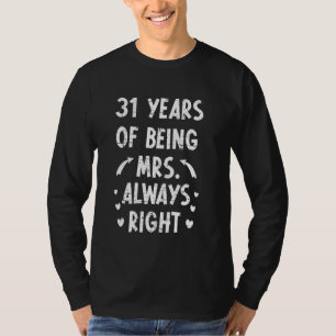31年の結婚記念日の結婚式 Tシャツ