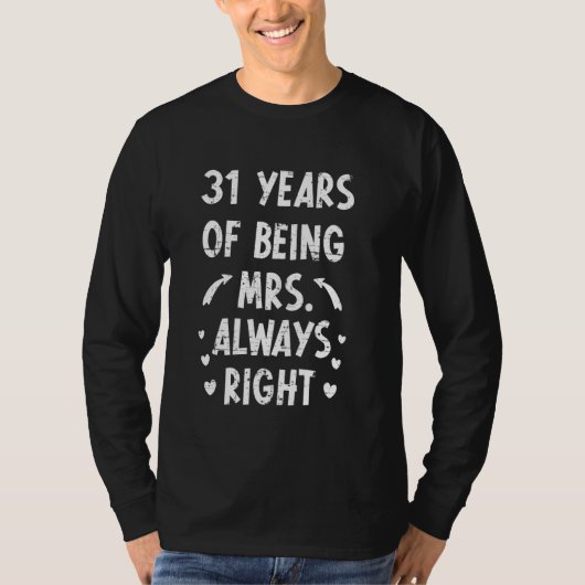 31年の結婚記念日の結婚式 Tシャツ (正面)