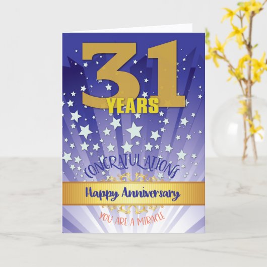 31年リカバリ記念日はっきりした数値 カード (黄色い花)