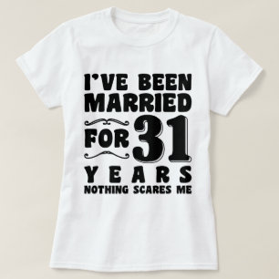 31年目の結婚記念日独身最後のパーティ Tシャツ